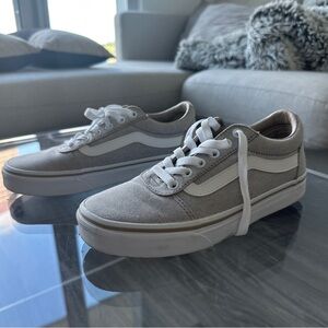 Vans Beige and White Women's Sneakers